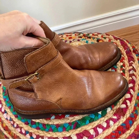 Orvis Dainite British  Made Sole Made in England Cognac Chelsea Boots - Picture 2 of 7